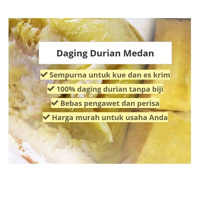 Daging Durian Tanpa Campuran 1kg Ucok Durian Gambar 1