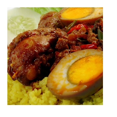 Nasi Kuning Ayam Telur Sambal Goreng Ati Kindai Gambar 1