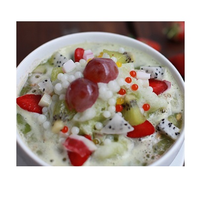 Green Ling Kuah Greentea Bowl Ling Fruit Bar Gambar 1