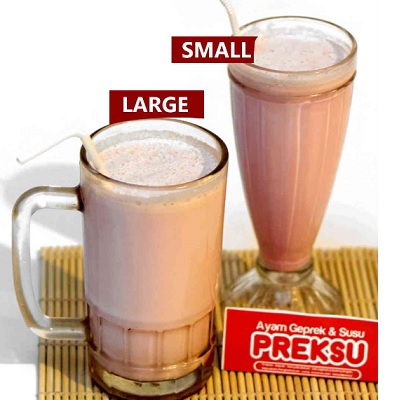 Hot Susu Coklat Small Ayam Geprek dan Susu PREKSU Gambar 1