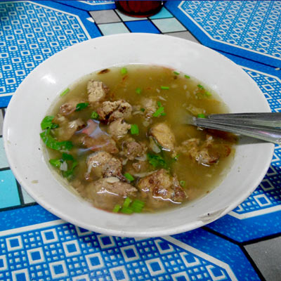 Sop Ayam Pak Min Klaten Hati Dengan Nasi Gambar 1