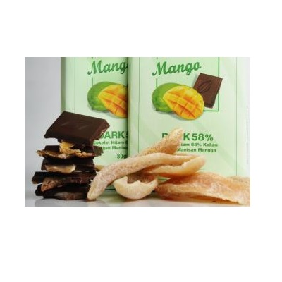 Cokelat Papan 80gr Mango Cokelat Monggo Gambar 1