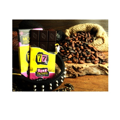 Cokelat Papan 80gr Dark 77 Cokelat Monggo Gambar 1