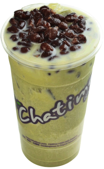 Matcha Red Bean Milk Tea Reguler Chatime Gambar 1