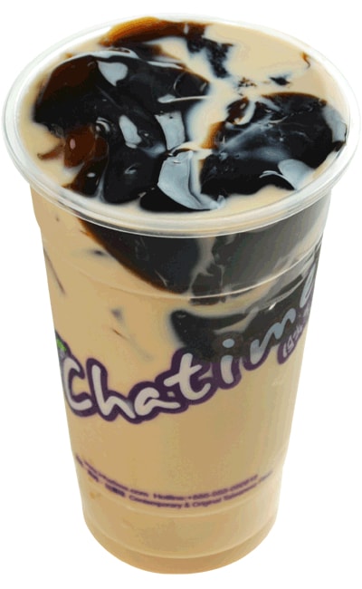 Grass Jelly Roasted Milk Tea Reguler Chatime Gambar 1