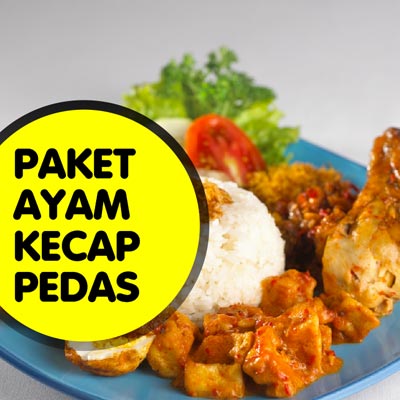 Nasi Sayur Ayam Kecap Pedas Bu Bangi Gambar 1