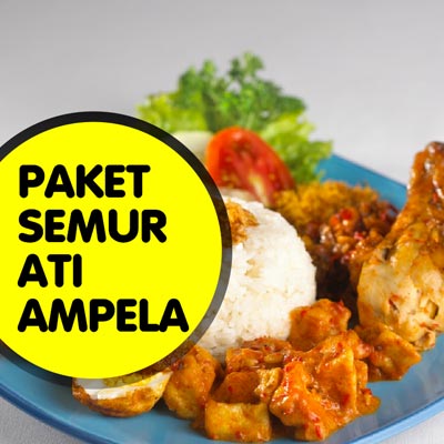 Nasi Sayur Semur Ati Ampela Bu Bangi Gambar 1